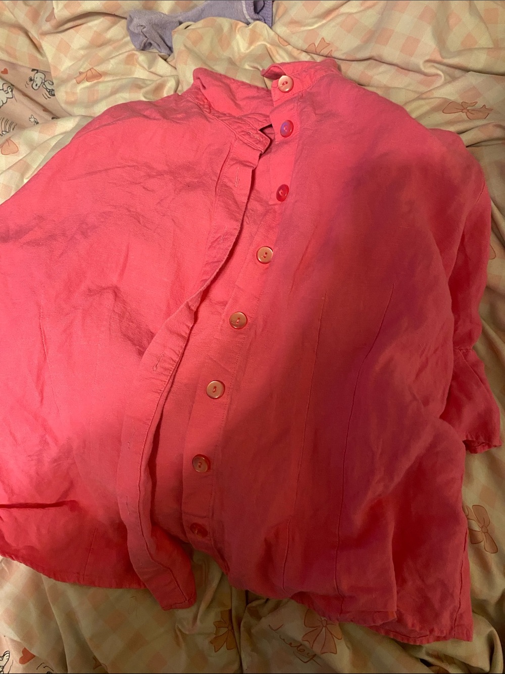 Elementz Vibrant Pink Casual Button-Down Shirt